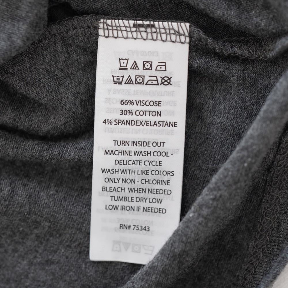 NWT Rachel Zoe Gray Long Sleeve Tee Size Large - Picture 8 of 8